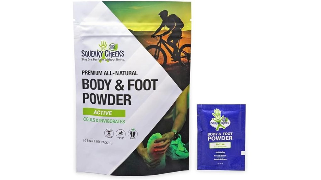 talc free chafing powder sachets