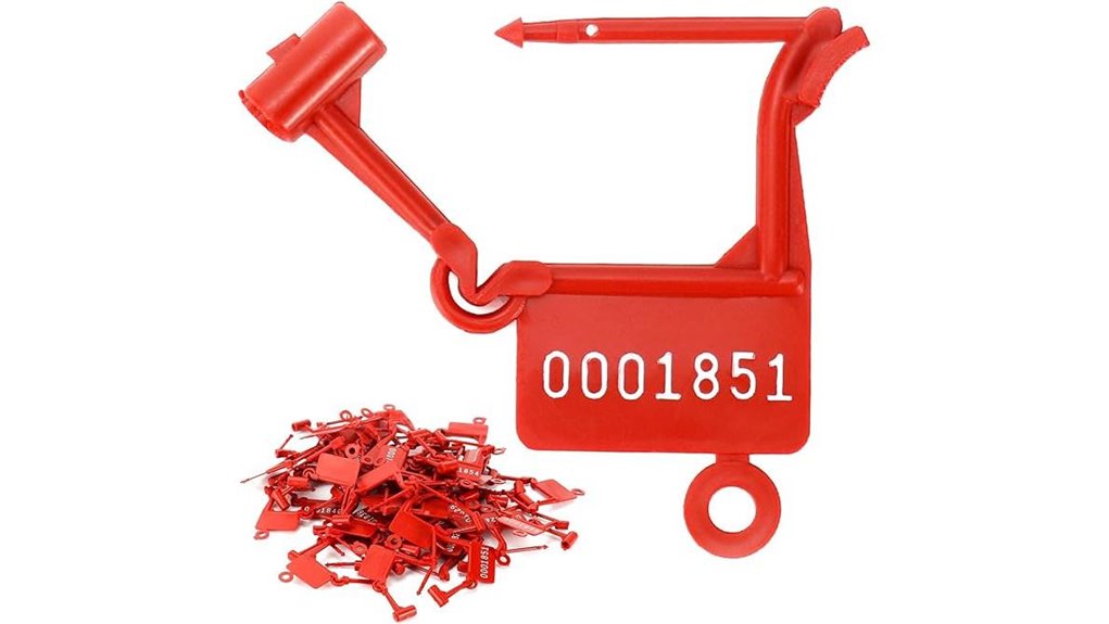 tamper evident serial numbered security seals