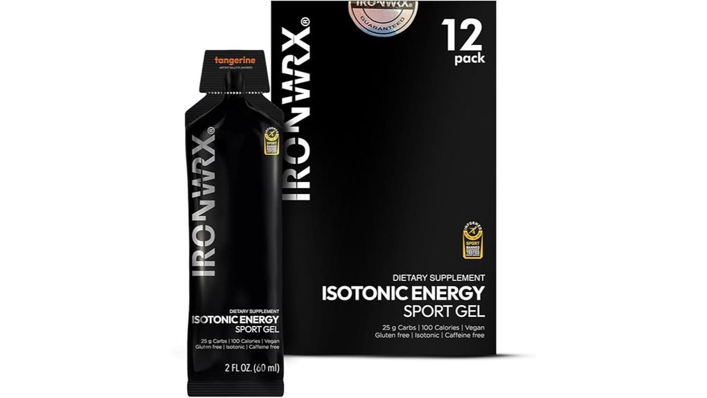tangerine isotonic endurance energy gels