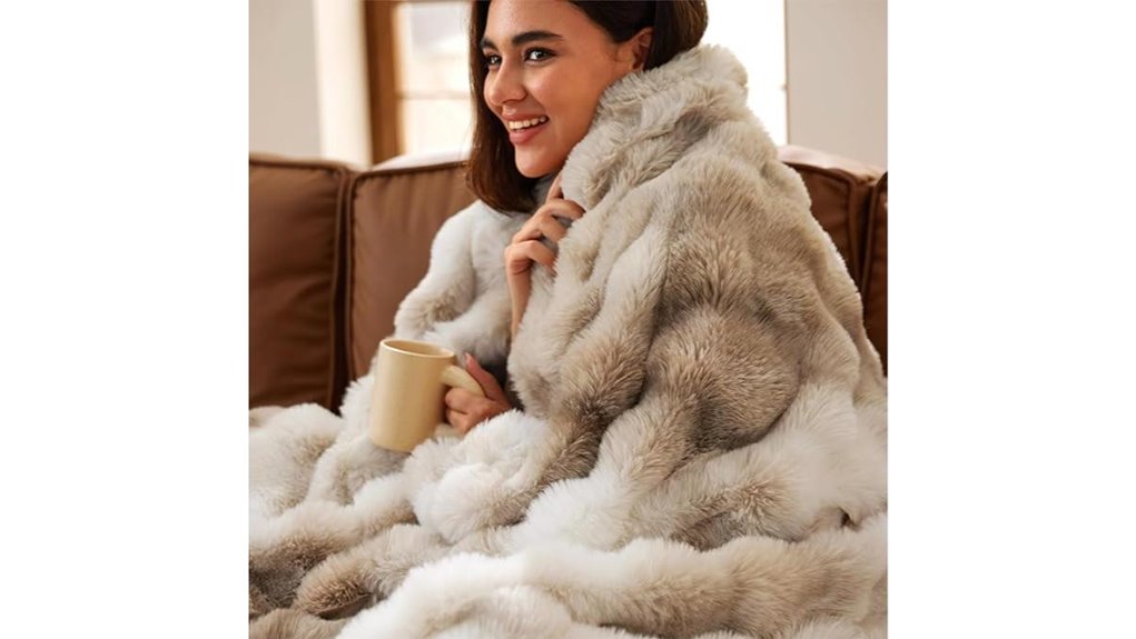 taupe tie dye plush blanket