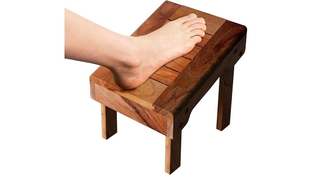 teak bathroom shower stool