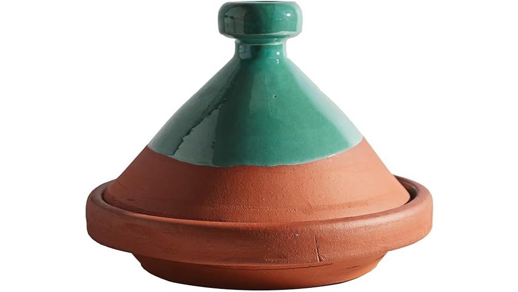 teal moroccan ceramic tagine