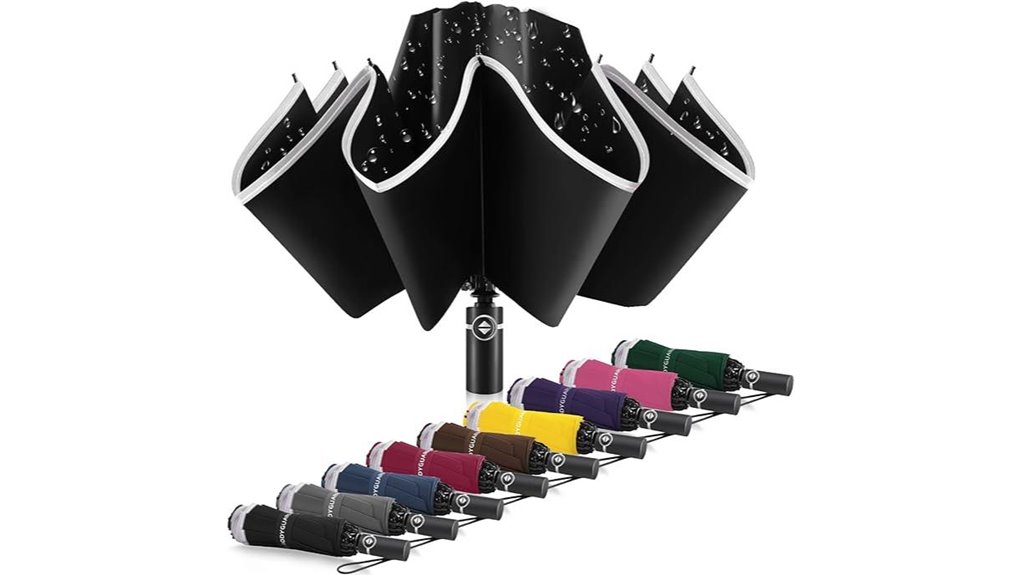 teflon coated inverted windproof umbrella