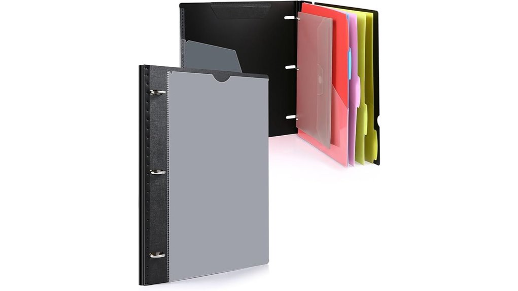 telescoping refillable 3 ring organizer