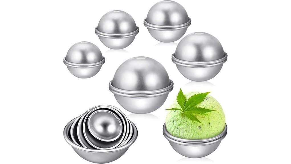 ten aluminum metal molds