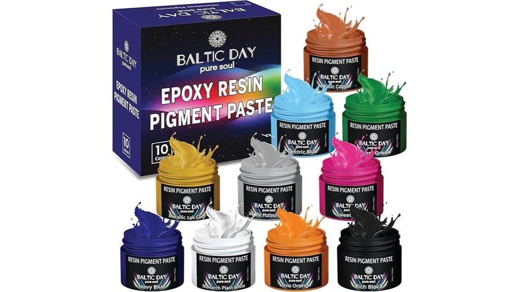 ten color opaque resin pigments