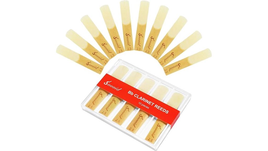ten pack bb clarinet reeds