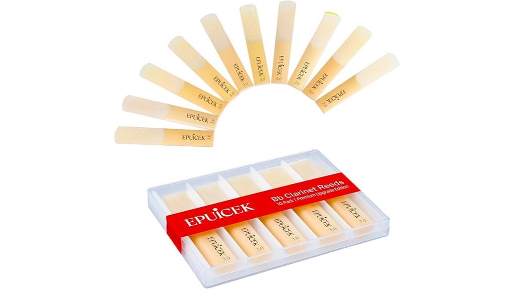 ten pack bb clarinet reeds
