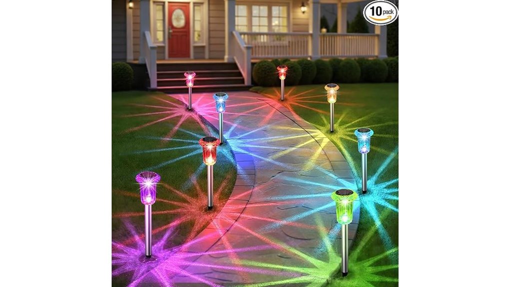 ten pack color changing solar pathway