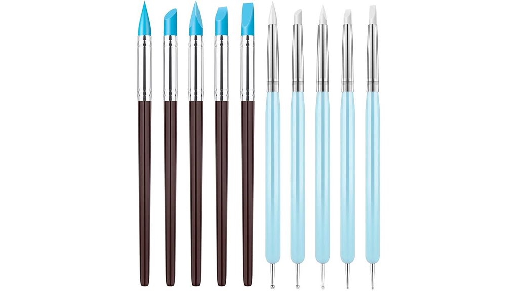 ten piece silicone sculpting tools