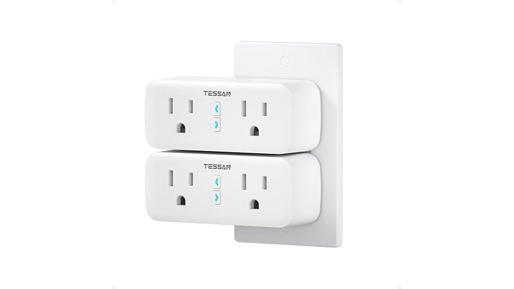 tessan dual socket wifi smartplug
