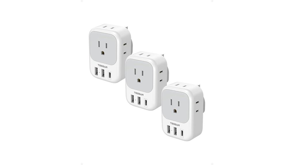 tessan us to uk plug adapters