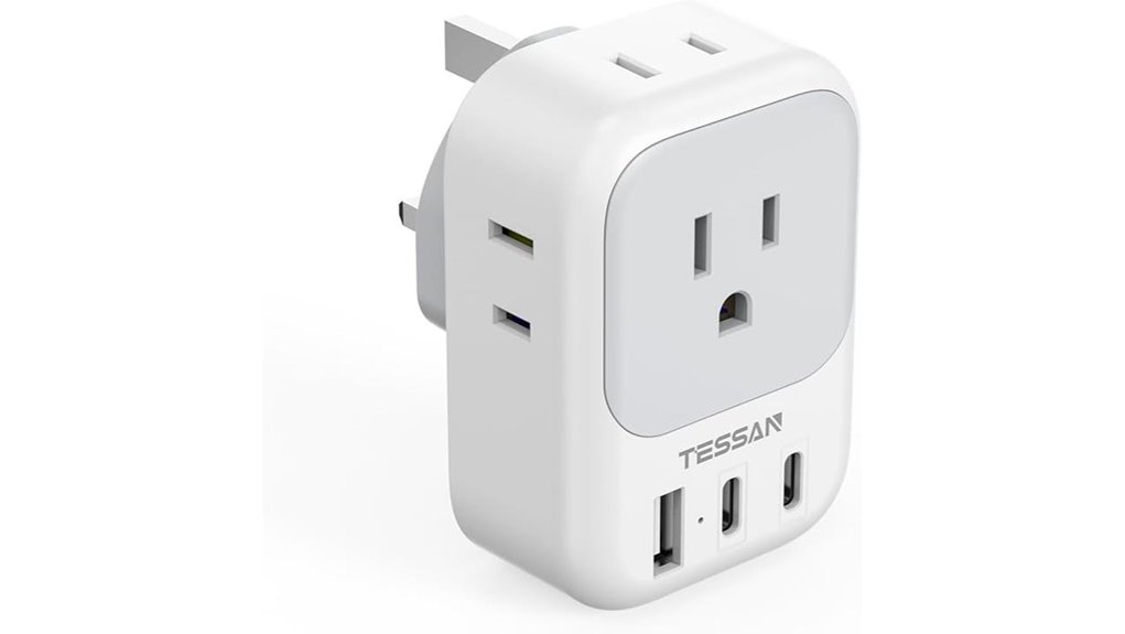 tessan us to uk usb c adapter