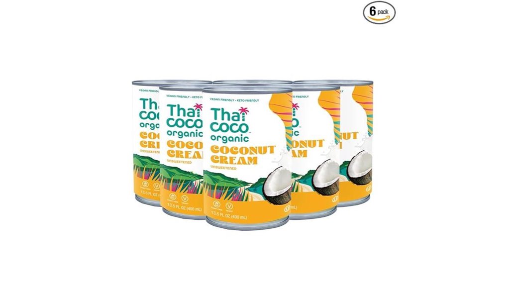 thai organic unsweetened coconut cream