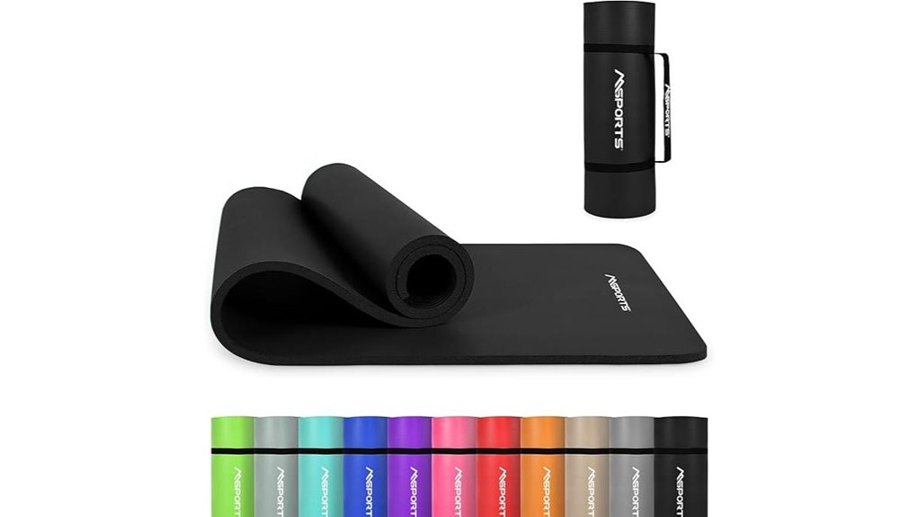 thick non slip yoga mat