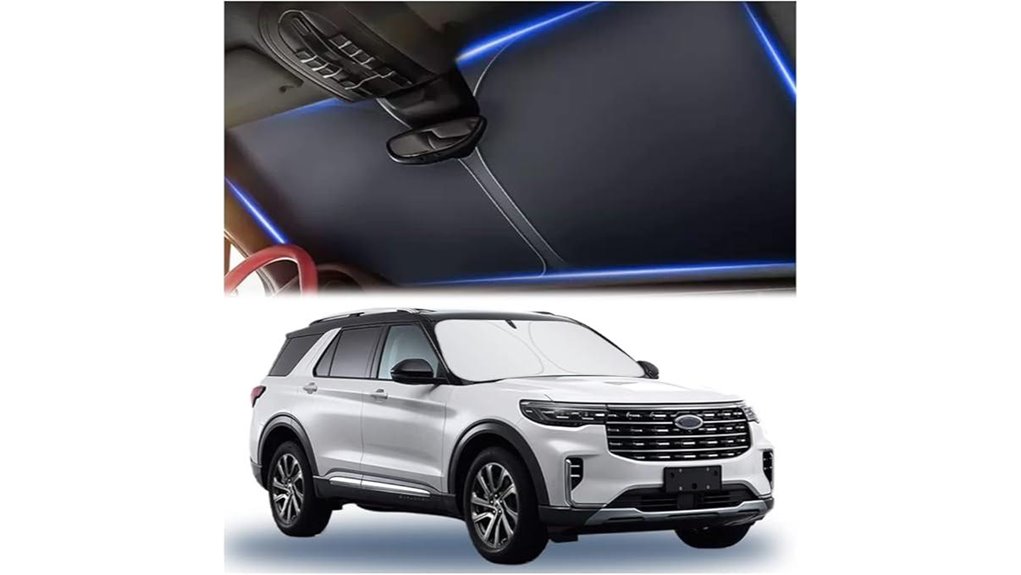 thickened windshield sunshade with bag