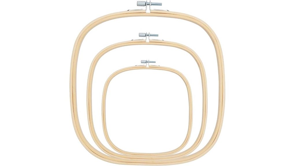 three pack adjustable square hoops