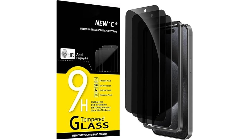 three pack iphone 15 pro privacy