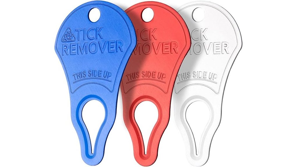 three pack portable tick removers
