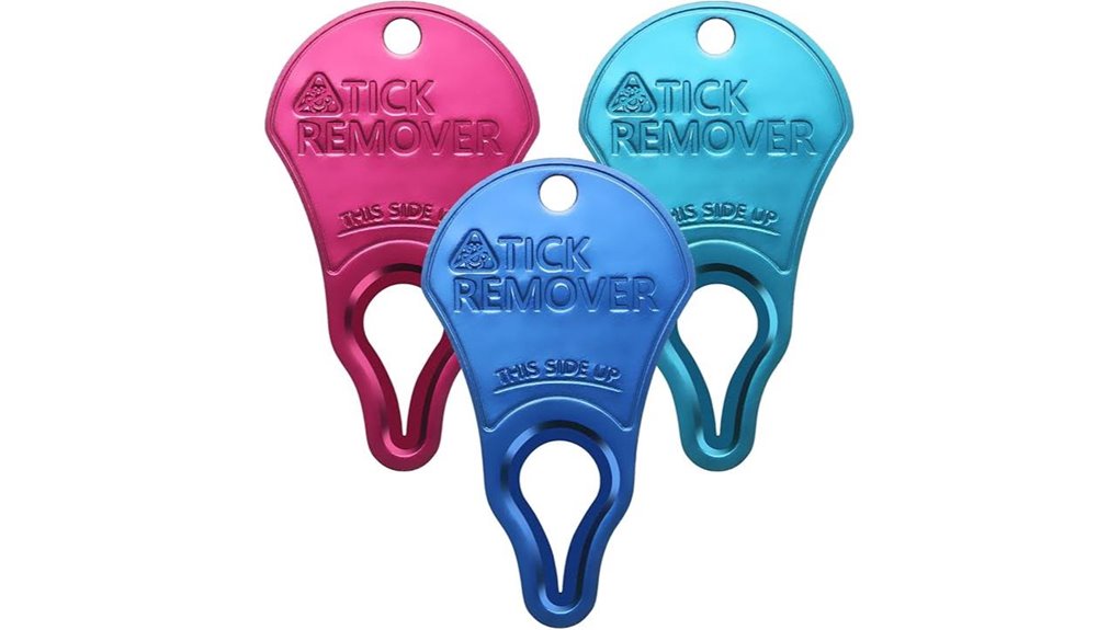 three pack portable tick removers