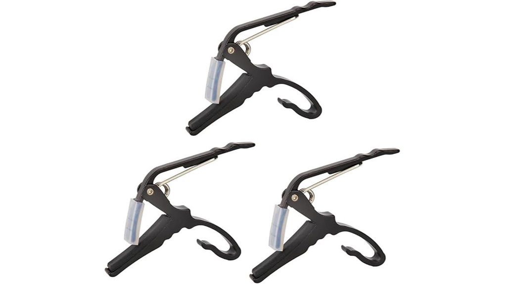 three pack quick change guitar capo