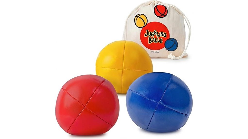 three piece juggling ball set