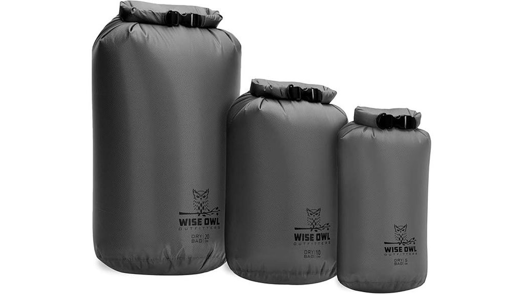 three piece waterproof drybags