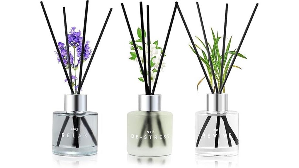 three scent reed diffuser set