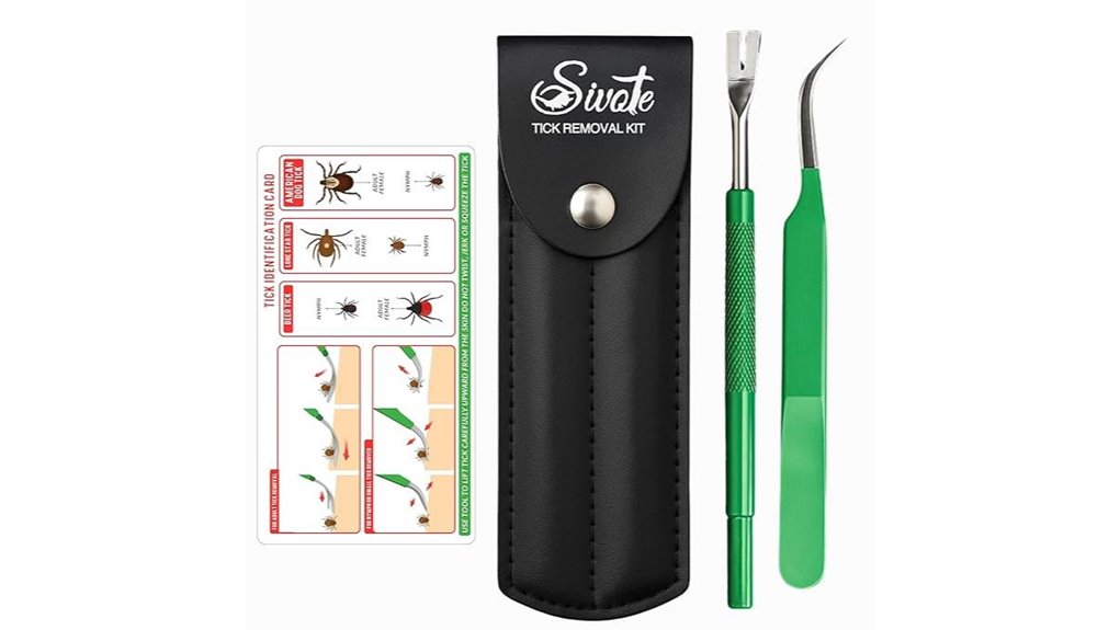 tick removal kit with tweezers