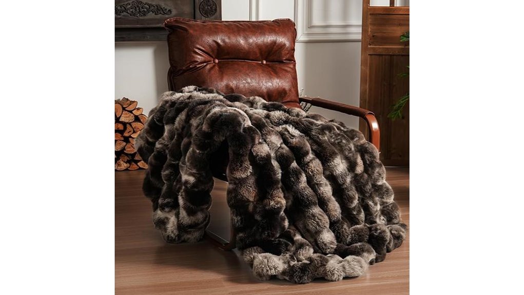 tie dye coffee faux fur