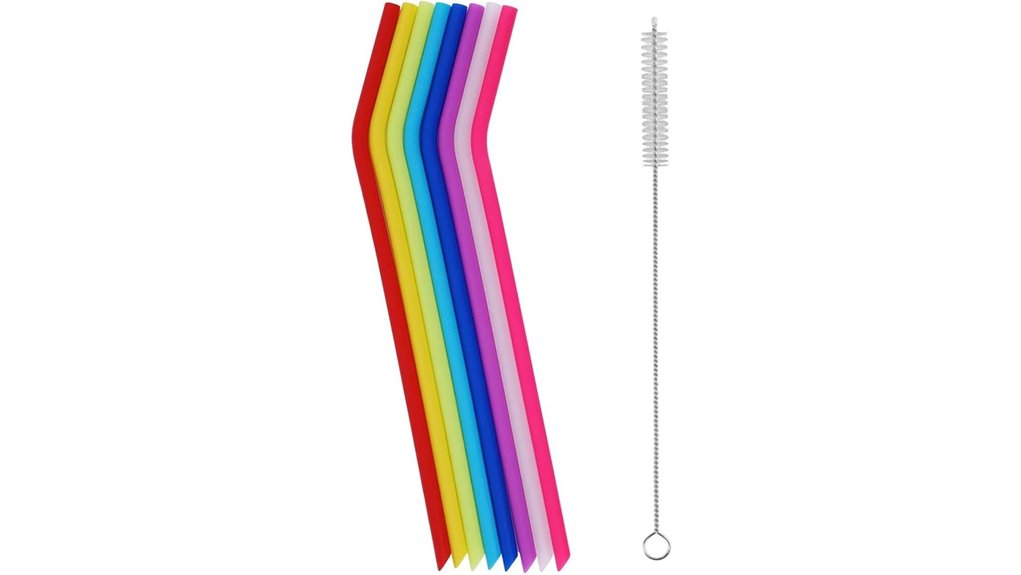 tifanso reusable silicone straws