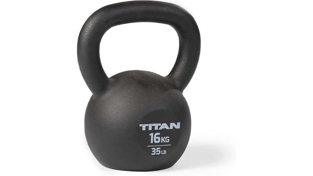 titan fitness cast iron kettlebell markings