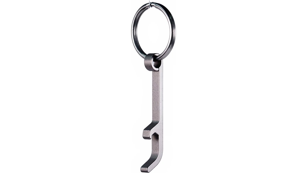 titanium keychain bottle opener