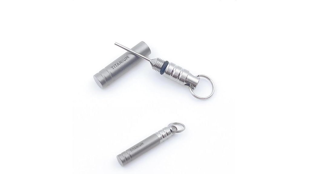 titanium sim ejector keychain