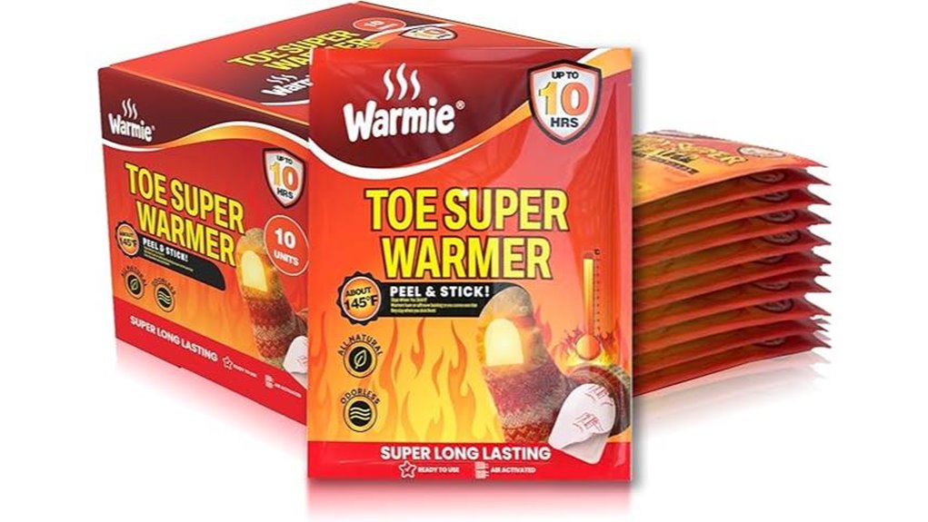 toe warming adhesive pad pairs