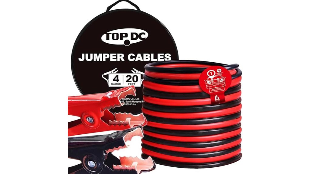 topdc 4 gauge 20ft jumper cables