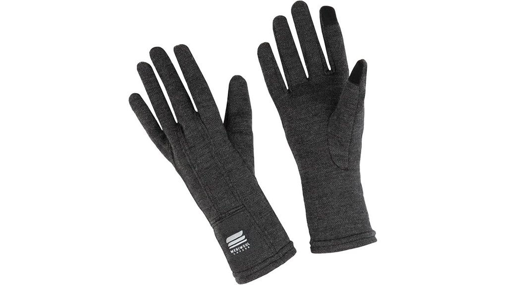 touchscreen compatible merino wool liners