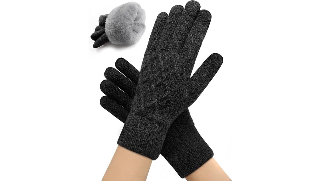 touchscreen winter gloves unisex