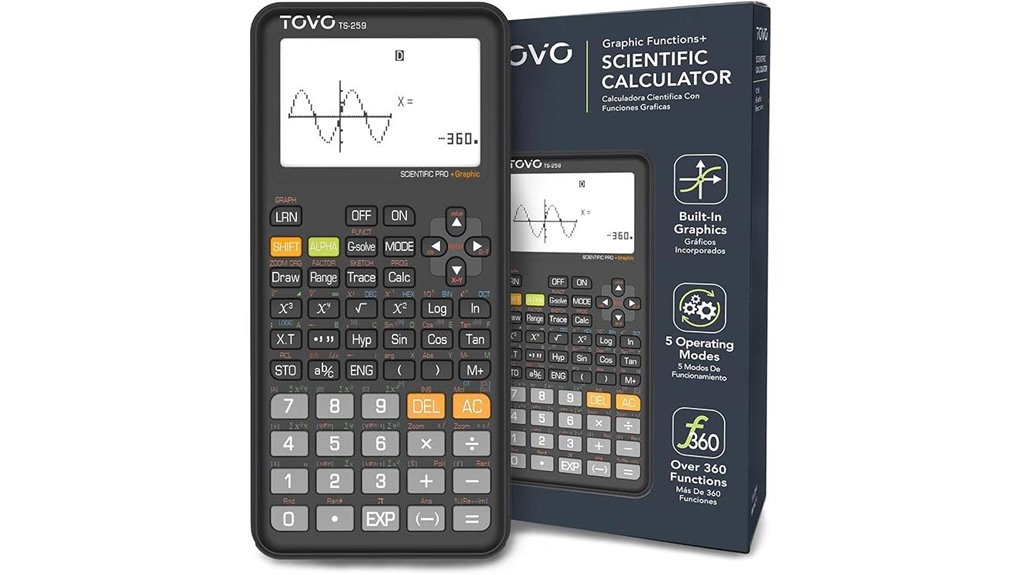 tovo ts 259 student graphing calculator