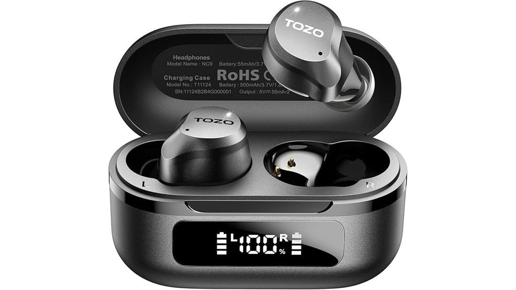 tozo nc9 hybrid anc earbuds