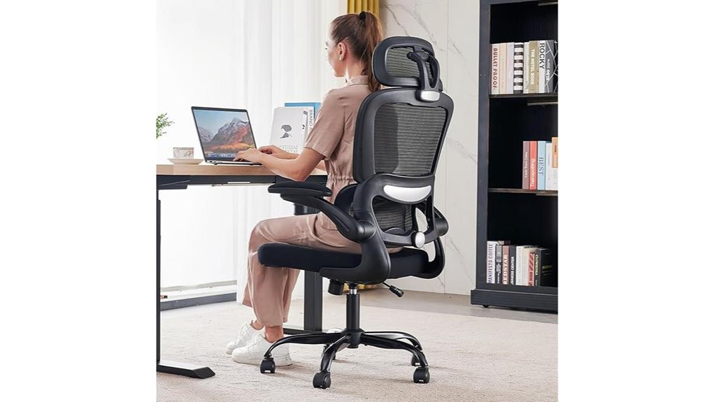 tralt ergonomic high back mesh
