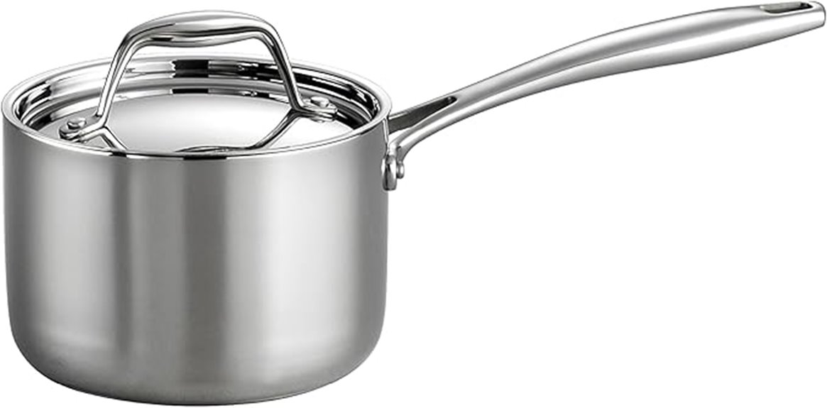 tramontina 1 5 quart tri ply saucepan