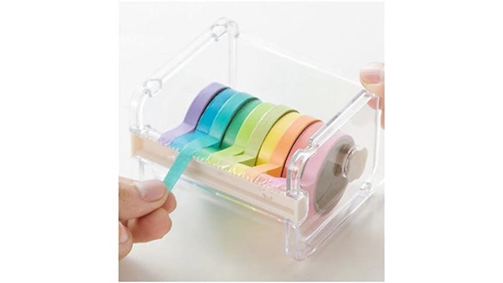 transparent mini desktop tape cutter