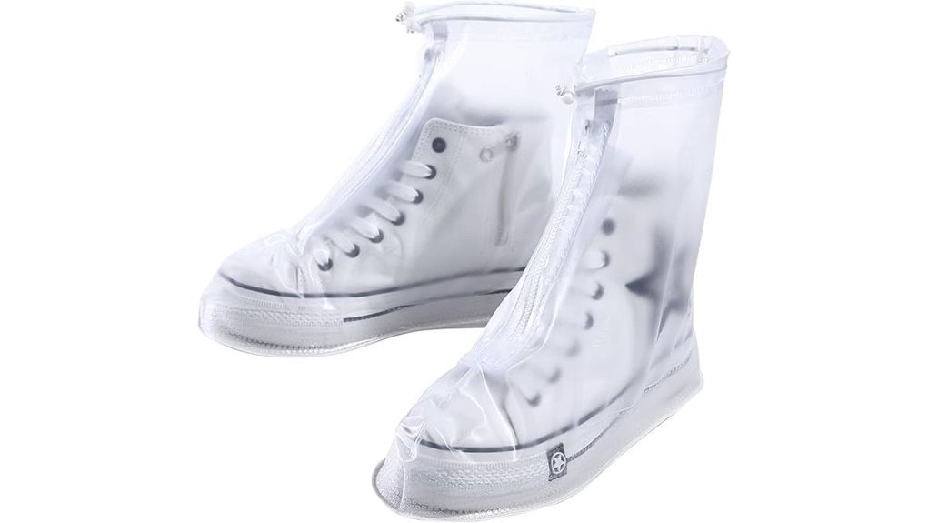 transparent reusable waterproof shoe covers