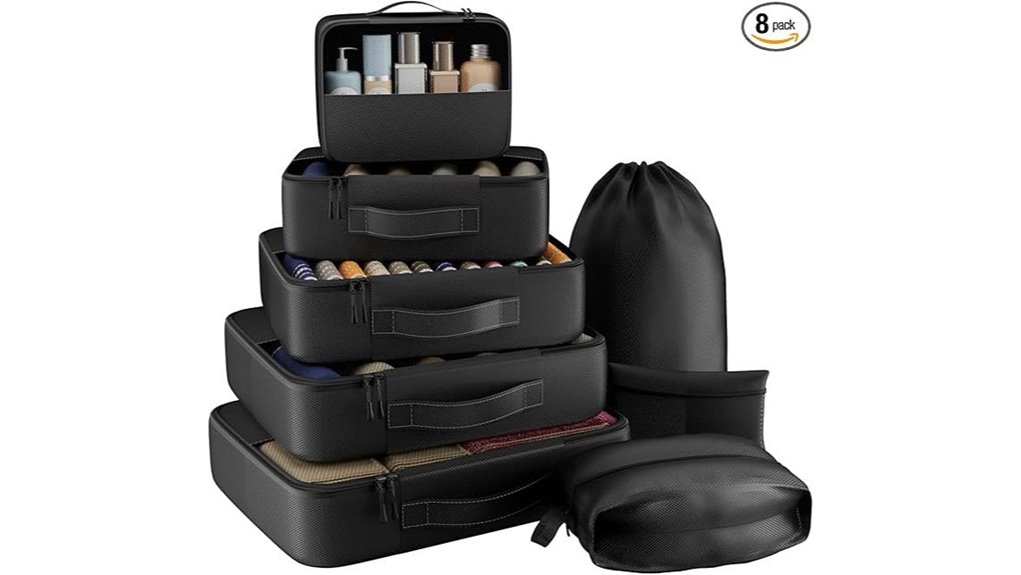 travel packing cube set