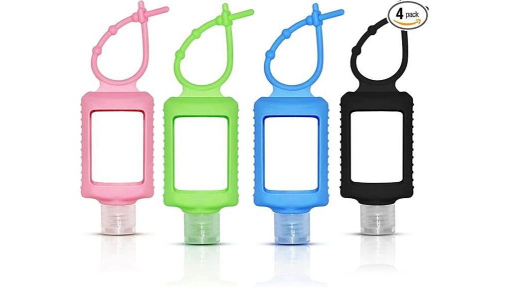 travel size refillable silicone bottles