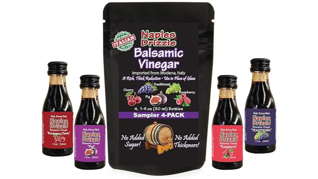 travel sized barrel aged balsamic set