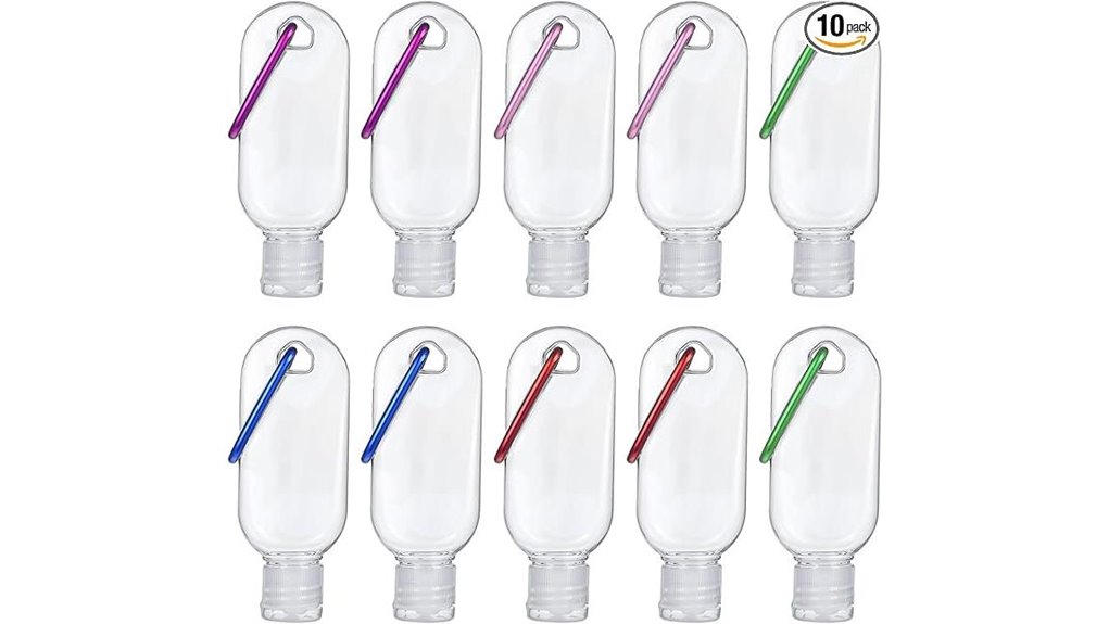 travel sized hand sanitizer keychains