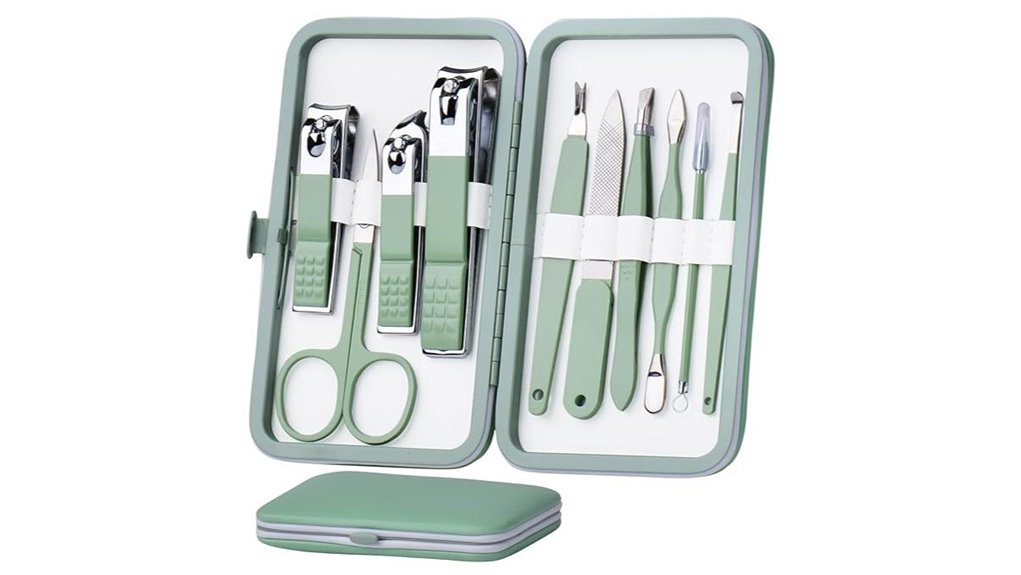 travel stainless steel grooming kit