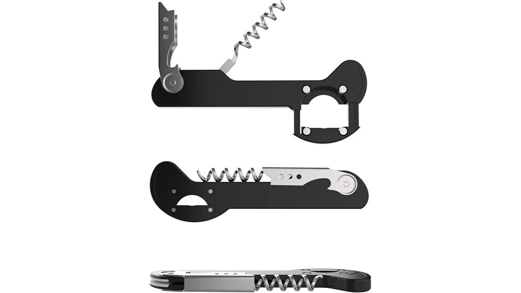 travel wine opener with foil